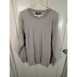 Polar King By Key Vintage Long Sleeve Thermal Shirt Gray‎ Waffle Knit Mens XLR